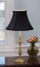 Sedgefield L410-403Bk Cathedral 28" Polished Brass Table Lamp w/ Black ...