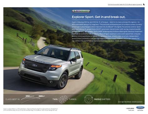 Ford 2014 Explorer Sales Brochure