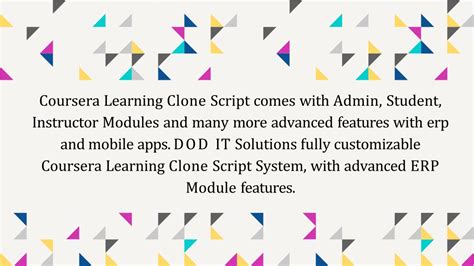 Ppt Best Coursera Clone Script Readymade Clone Script Powerpoint