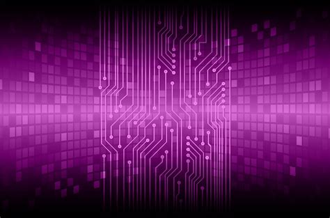 Premium Vector Purple Cyber Circuit Future Technology Concept