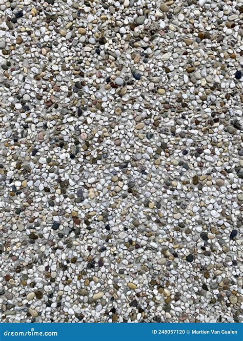 Concrete Wall With Pebbles Stock Photo Image Of Light Aggregate