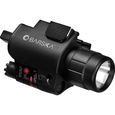 Barska Red Aiming Laser With 160 Lumen Flashlight Au11590 Bandh