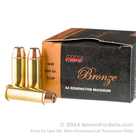 25 Rounds Of Discount 240gr Tc Sp 44 Mag Ammo For Sale By Pmc