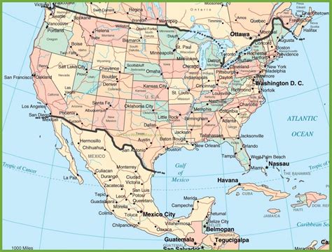 Usa states and capitals map. Mexiko auf us-Karte - Landkarte USA Mexiko (Mittelamerika ...