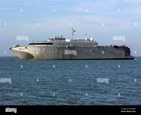 Us Navy The High Speed Vessel Two Hsv 2 Swift Leaves Its Homeport Of