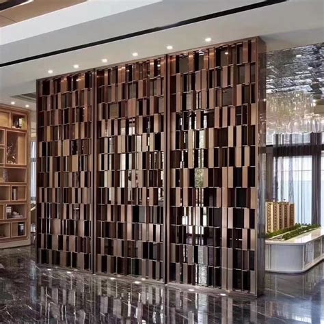 China Decorative Metal Wall Panels Stainless Steel Partition Wall