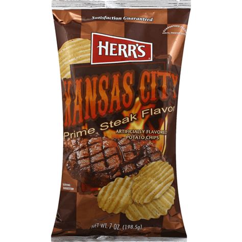 Herrs Potato Chips Kansas City Prime Steak Flavor Tortilla Foodtown