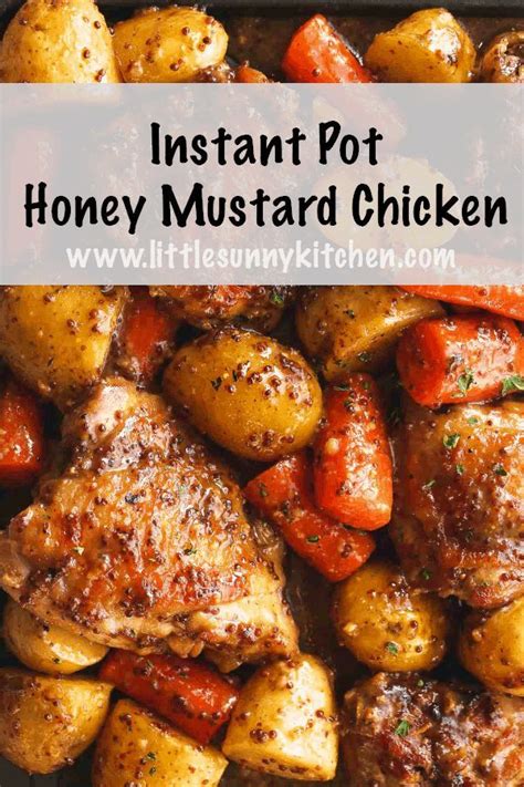 This Instant Pot honey mustard chicken is so simple, made ...