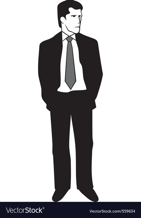 Download Man suit Royalty Free Vector Image - VectorStock