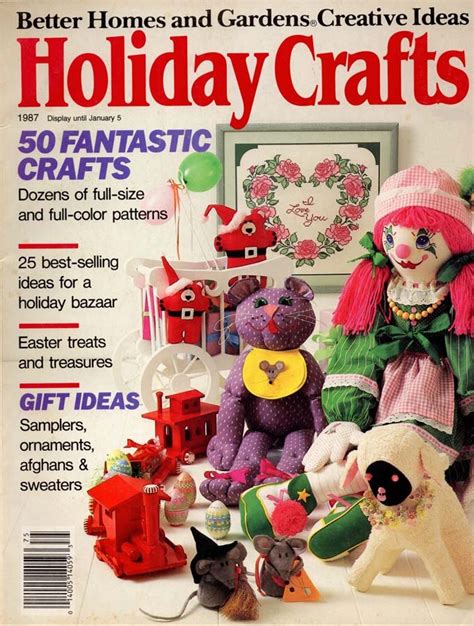 Better Homes And Gardens Holiday Crafts Magazine 1987 50 Projects