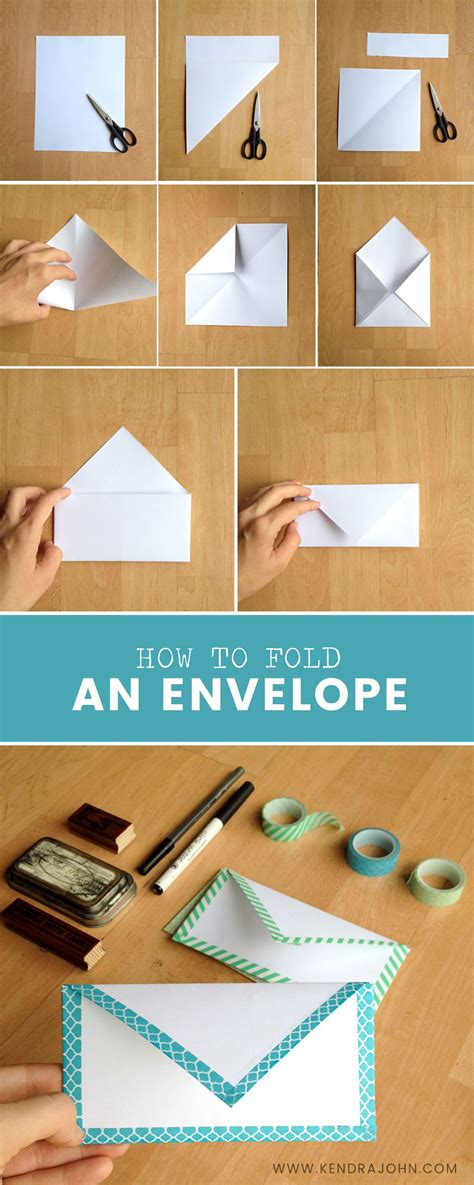 Diy Paper Envelope Easy Kendra John Designs Envelope Diy Paper