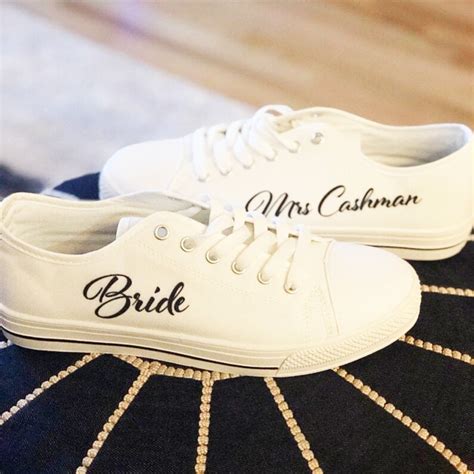 Personalized Bridal Sneakers Wedding Sneakers Shoes For Etsy