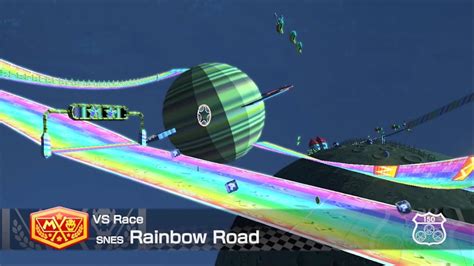 3DS Rainbow Road in Mario Kart 8 Deluxe - YouTube