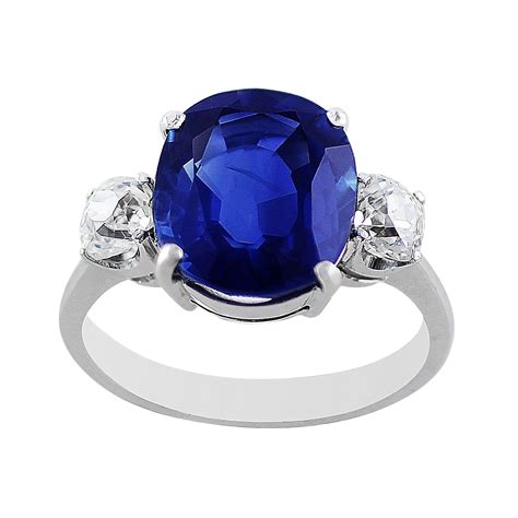 511ct Ceylon Sapphire Diamond Ring Cj Charles Jewelers