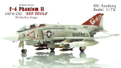 Mcdonell Douglas F 4j Phantom Ii Vmfa 232 Red Devils Academy 172