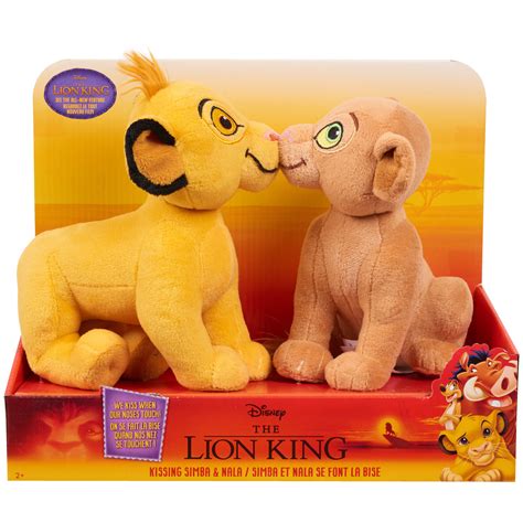 Disneys The Lion King Kissing Plush Simba And Nala