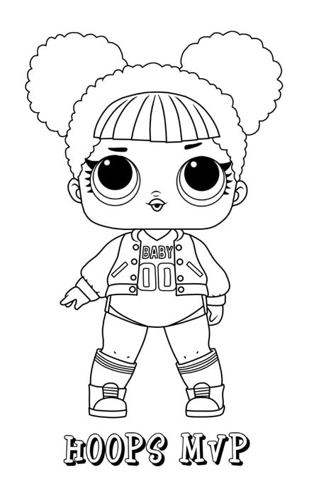 Hoops Mvp Lol Surprise Doll Coloring Page Download Print Or Color