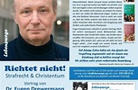 Benefizvortrag von Dr. Eugen Drewermann in Durbach | Presseportal