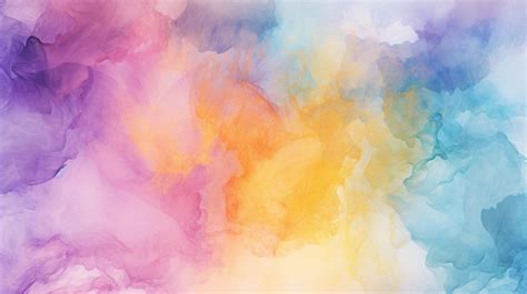 Vibrant And Expressive Abstract Watercolor Texture Banner Background