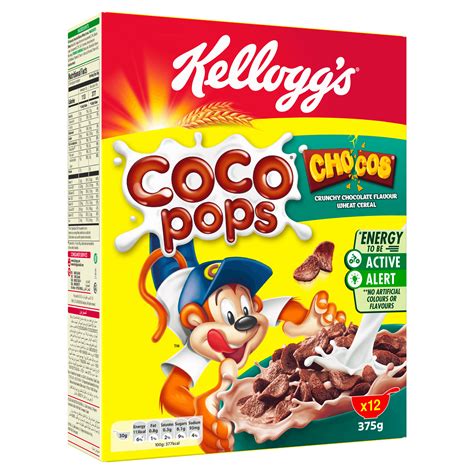 Coco Pops Chocolate Flavor Multigrain Cereals Kelloggs Sa