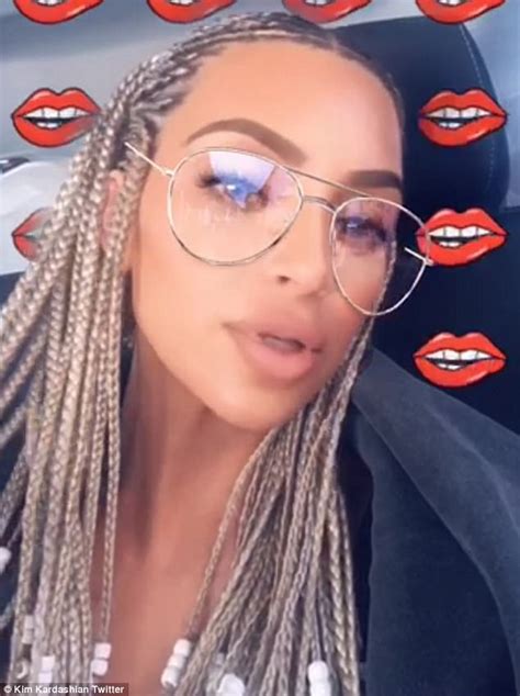 Kim Kardashian Blasted By Fans For Her Hair Braids Daily Mail Online