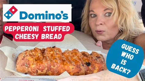 Dominos Pepperoni Stuffed Cheesy Bread Is It Worth It Youtube