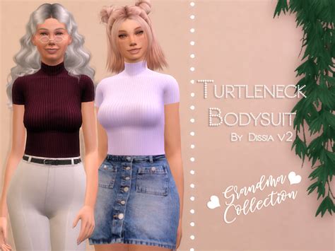 Turtleneck Bodysuit V2 By Dissia At Tsr Sims 4 Updates