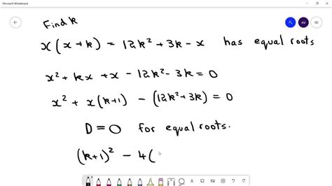 ⏩solved determine the values of k so that 3 x 2 k x 4 0 will have… numerade