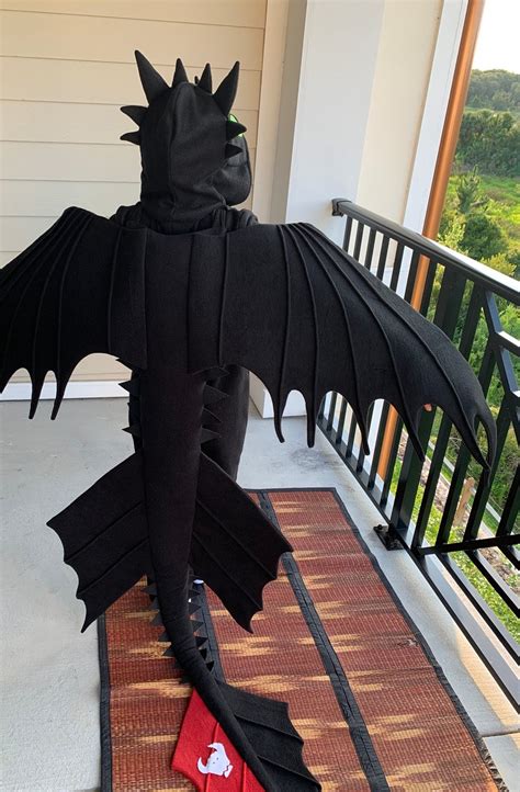 Toothless The Night Fury Dragon Costume Etsy