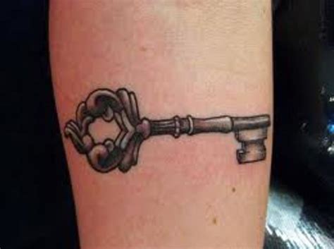 Antique Skeleton Key Tattoo