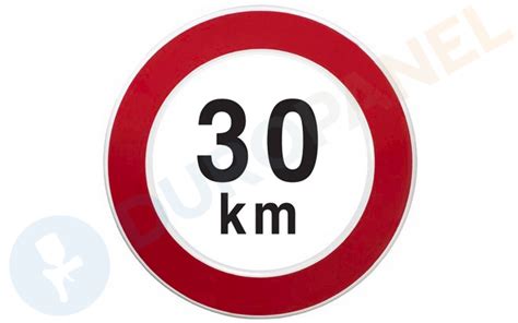 Snelheidsbord Maximum Snelheid 30 Km Per Uur Duropanel