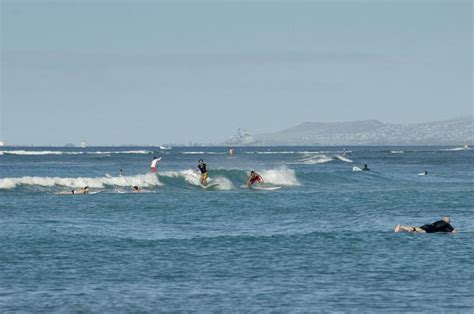 Free Stock Photo Of Surfing At Blue Water Waikiki Beach Photoeverywhere