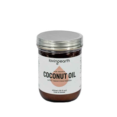 Loving Earth Organic Cold Pressed Coconut Oil 450ml Love Your