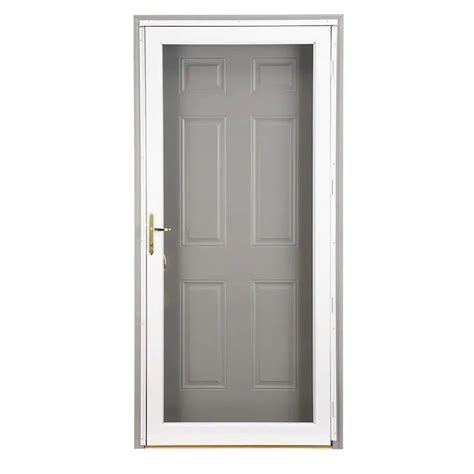 Larson Williamsburg White Full View Aluminum Storm Door Common 36 In