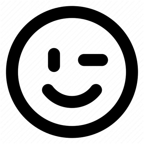 Blink Emoji Eye Reaction Smile Icon Download On Iconfinder