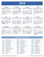 2018 Calendar Templates, Images and PDFs