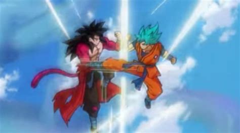 Dragon Ball Heroes Pits Ssb Goku Against Ssj4 Goku