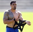 Jerome Kaino changes his jersey during a Blues training session Jerome ...