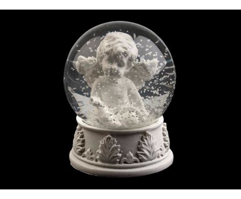 Other 1pc White Snow Globe With Angel Figurines Other Decorations