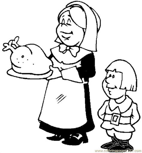 Kids who print and color sheets and. Serving Turkey 04 Coloring Page - Free Thanksgiving Day ...