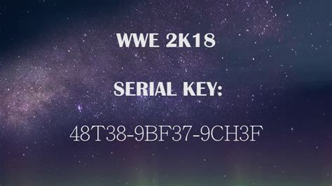 Wwe 2k18 Valid Multi License Key Youtube