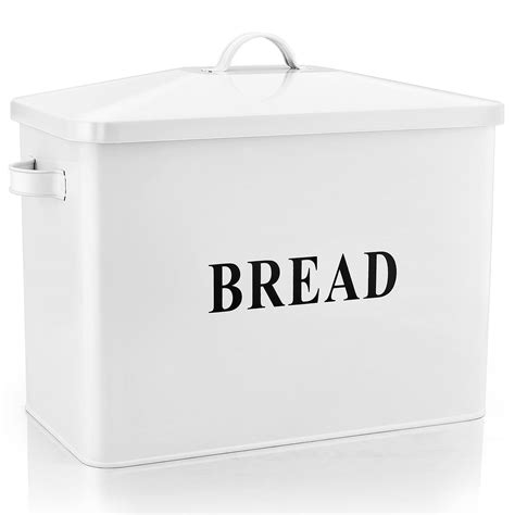 Buy Teamfar Bread Box 131 X 118 X 73 Steel Metal Large Modern