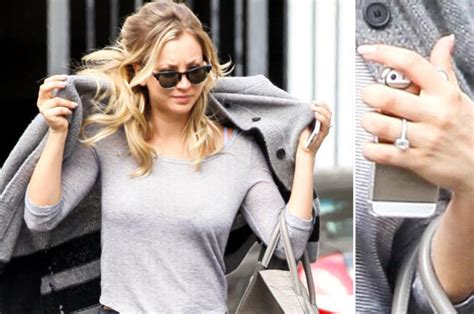 The Big Bang Theory Babe Kaley Cuoco Spotted Wearing Huge Ring On Her