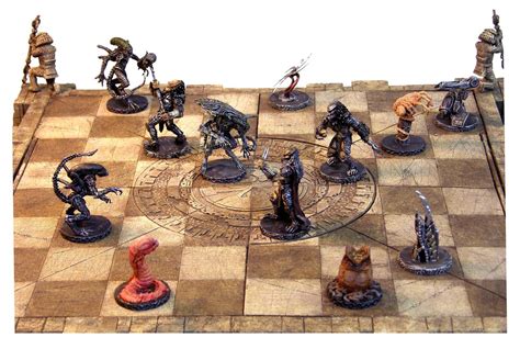 Aliens Vs Predator Chess Set May 2004