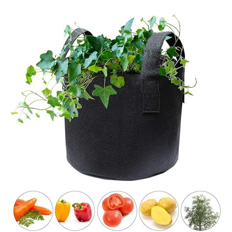 5 Gallon Grow Bags Planting Bag Thickened Aeration Fabric Pot For