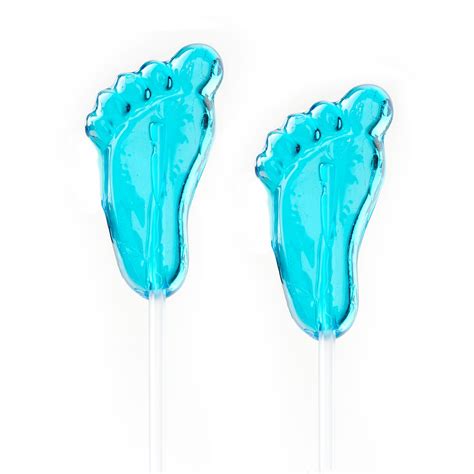 Blue Baby Feet Twinkle Pops 24 Pack Lollipops And Suckers Bulk