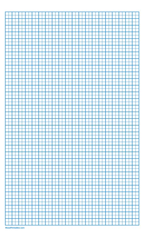 Printable 2 Squares Per Centimeter Blue Graph Paper For Legal Paper