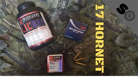17 Hornet Hodgdon Lilgun Hornady Vmax Cci Reloading And Load Data With