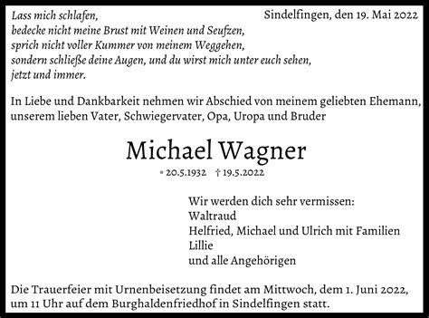 Michael Wagner Gemeinsam Gedenken