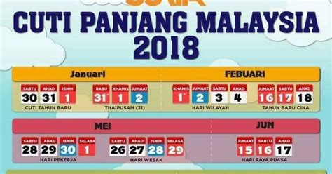 Tahap 6 mqf (ijazah sarjana muda). KALENDAR CUTI UMUM & CUTI SEKOLAH 2018 MALAYSIA - Sharing ...